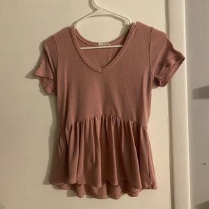 Blush Pink Blouse - Size Medium